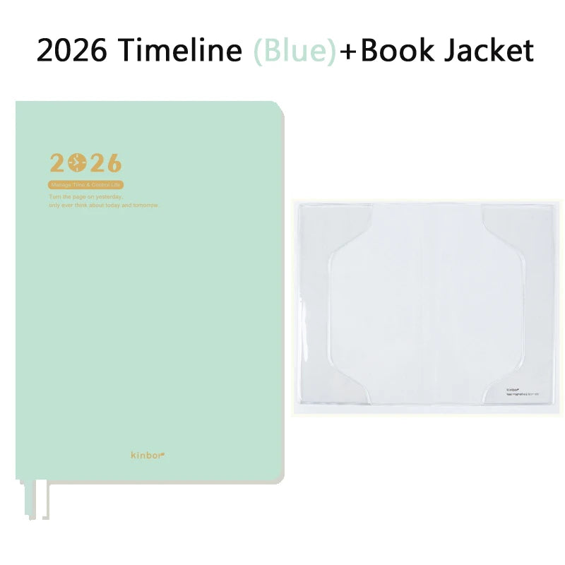 CowLost | product_id-2026-kinbor-a5-timeline-planner-notepad-52g-bachuan-paper-weekly-2-page-schedule-minimalist-design |27