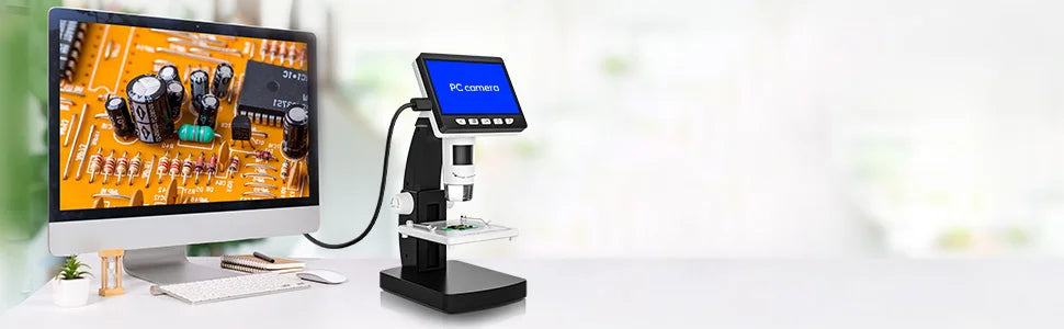 CowLost | product_id-1080p-4-3-lcd-digital-microscope-1000x-magnification-with-adjustable-carrier-table-for-pcb-repair-and-welding |20