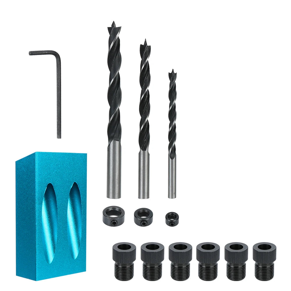 CowLost | product_id-15pcs-15-pocket-hole-jig-kit-with-drill-bit-and-locator-for-woodworking |13