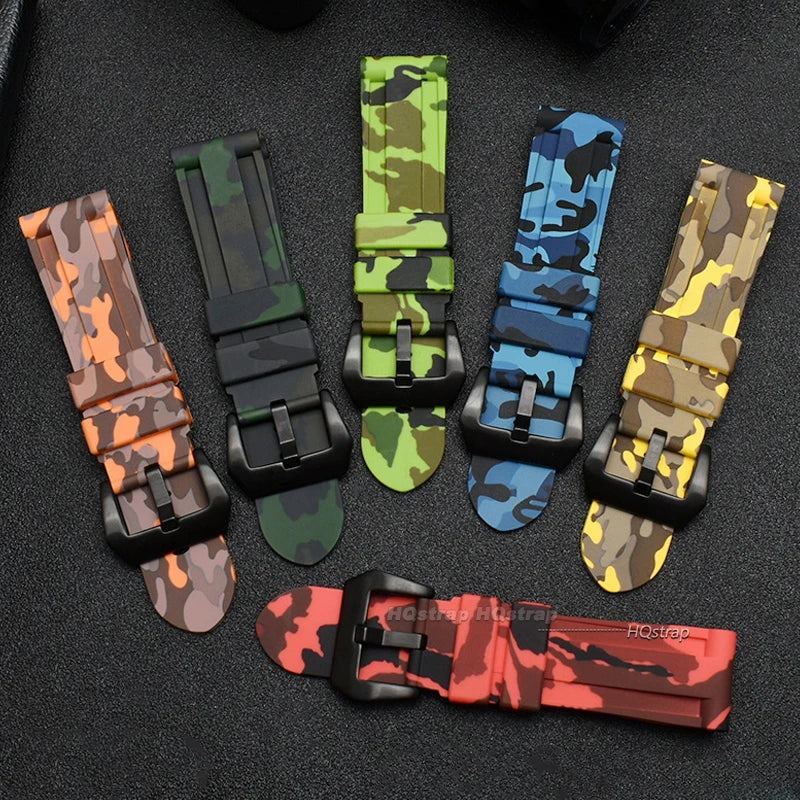 CowLost | rubber-watchband-for-panerai-20mm-22mm-24mm-26mm-soft-silicone-watch-strap-men-women-waterproof-sport-wristband-universal-belt |8
