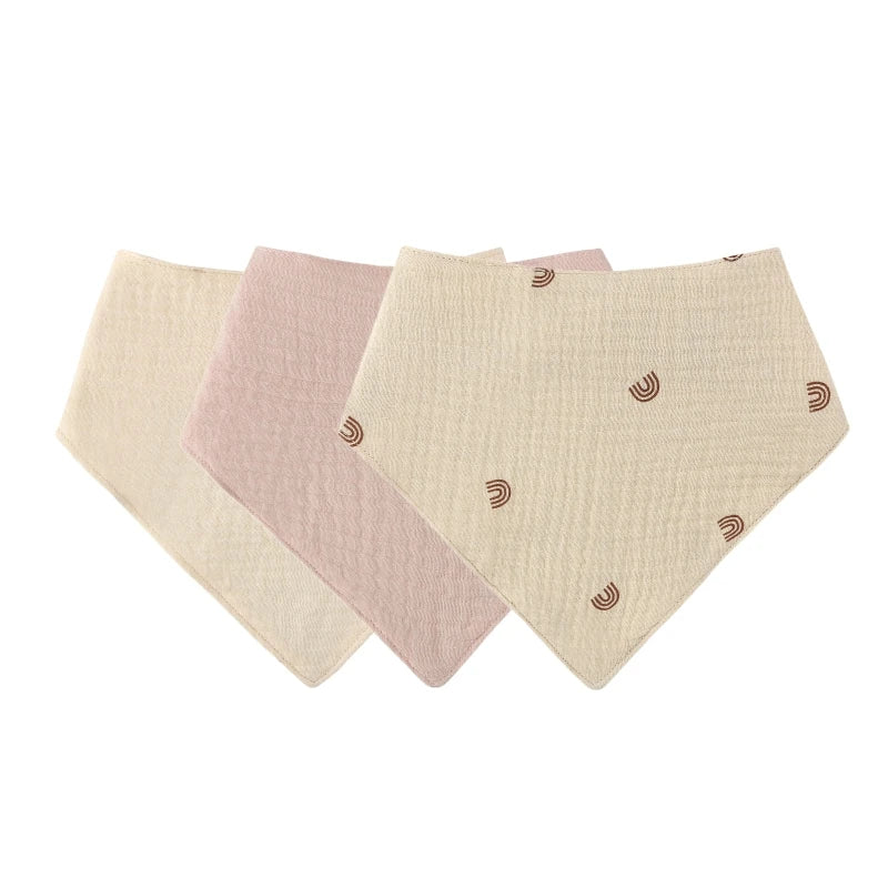 CowLost | 3pcs-5pcs-muslin-bibs-baby-face-towel-wash-cloth-drooling |16