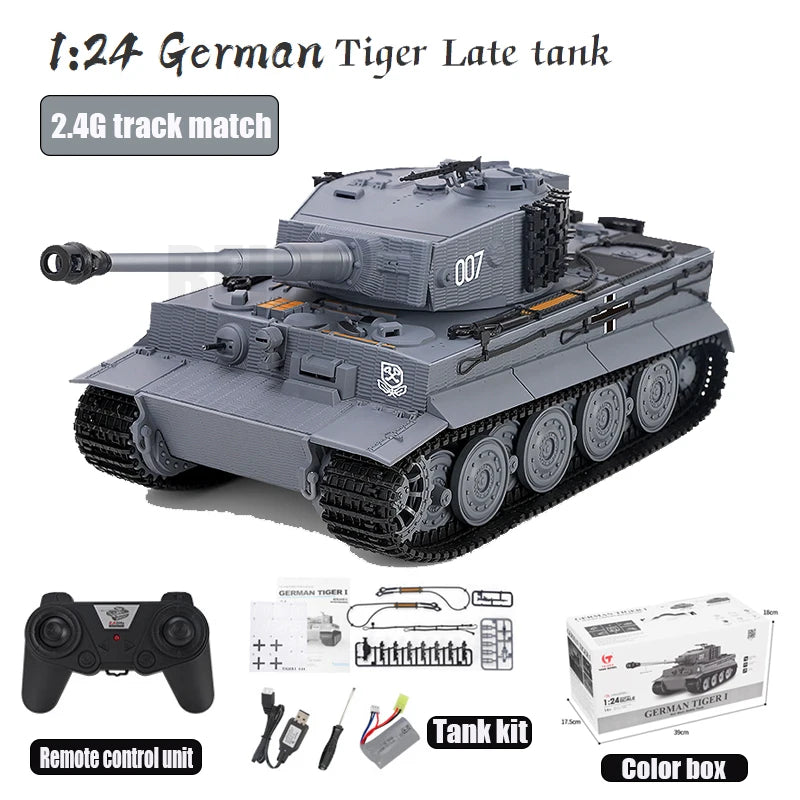 CowLost | intercom-accessories-taigen-1-24-rc-tiger-i-battle-tank-radio-control-toy |2
