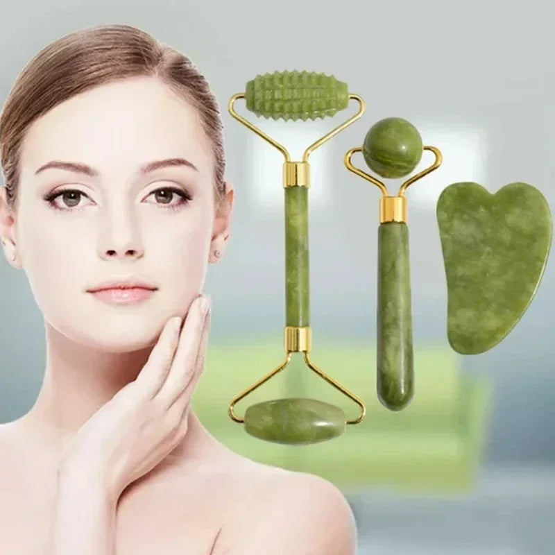 CowLost | natural-jade-roller-face-gua-sha-natural-stone-body-neck-massager |2
