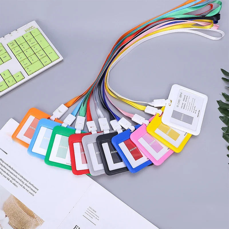 CowLost | uncategorized-plastic-work-card-holder-with-lanyard-rope |2