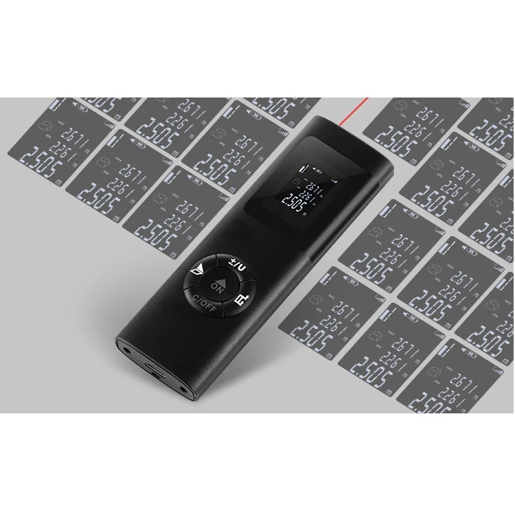 40M Rechargeable Handheld Infrared Laser Distance Meter Rangefinder for Decoration