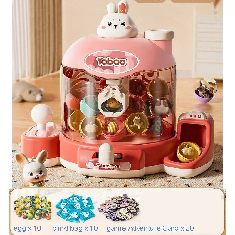 Kids Mini Doll Claw Machine Arcade Toy with Music and Lights