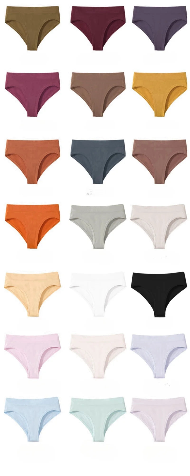 CowLost | product_id-high-rise-seamless-women-s-solid-briefs-s-xxxl-comfortable-underwear |7
