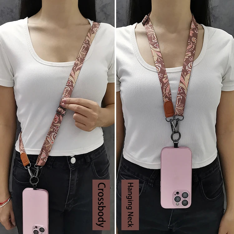 CowLost | uncategorized-adjustable-retro-pattern-crossbody-cell-phone-lanyard-with-card-gasket |13