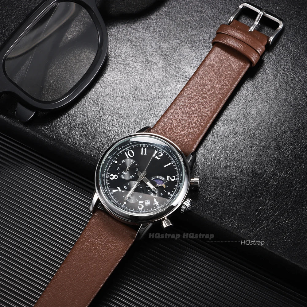 CowLost | product_id-ultra-thin-soft-leather-watch-strap-12-22mm-sport-wristband-brown-black |5