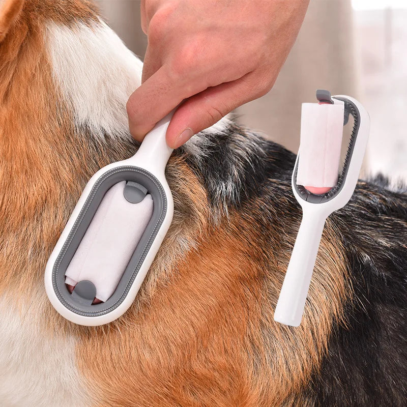 CowLost | pet-beds-double-sided-pet-hair-removal-brush-for-cat-and-dog-grooming |1