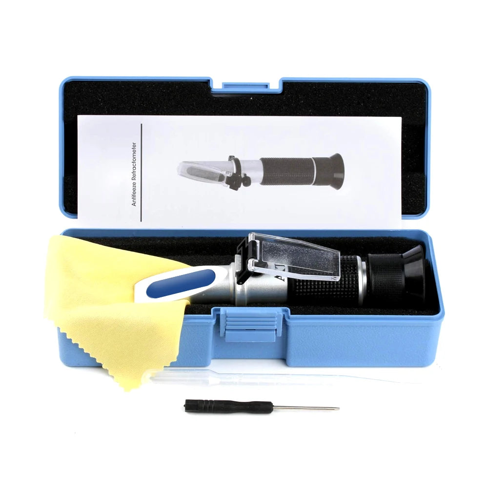 Handheld Alcohol & Sugar Refractometer Tester 0-25% Alcohol 0-40% Brix Wine Beer Meter
