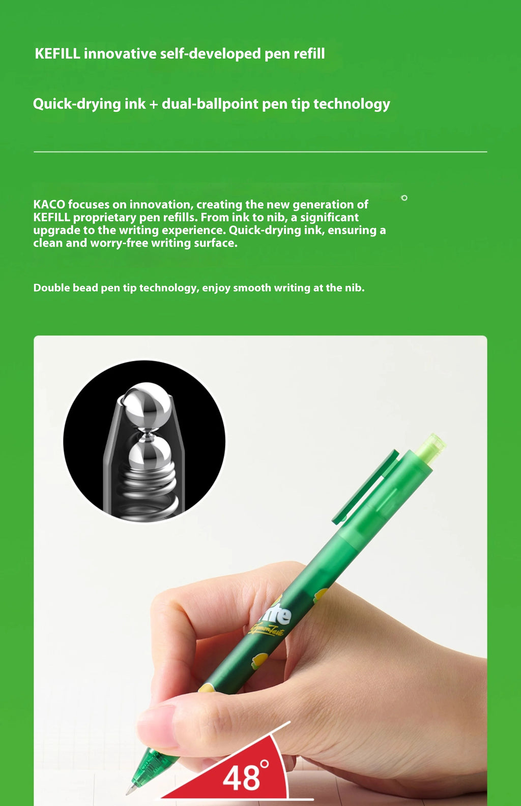 CowLost | product_id-kaco-x-sprite-3-pack-0-5mm-refillable-gel-pens-ultra-smooth-ink-for-office-study |9