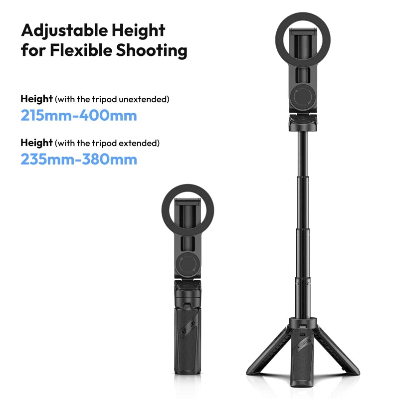 CowLost | ulanzi-jj03-magnetic-phone-tripod-wireless-phone-grip-selfie-stick-desktop-tripod-for-iphone-16-15-14-13-pro-pro-max |5