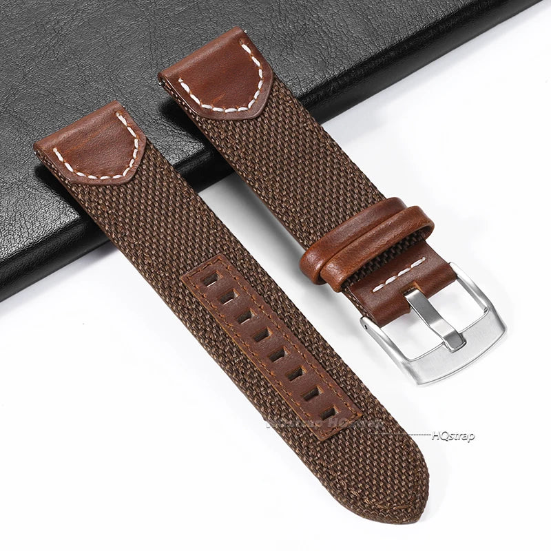 CowLost | product_id-canvas-nylon-leather-strap-for-samsung-galaxy-watch-6-5-4-universal-20mm-22mm-band-for-seiko-casio |14