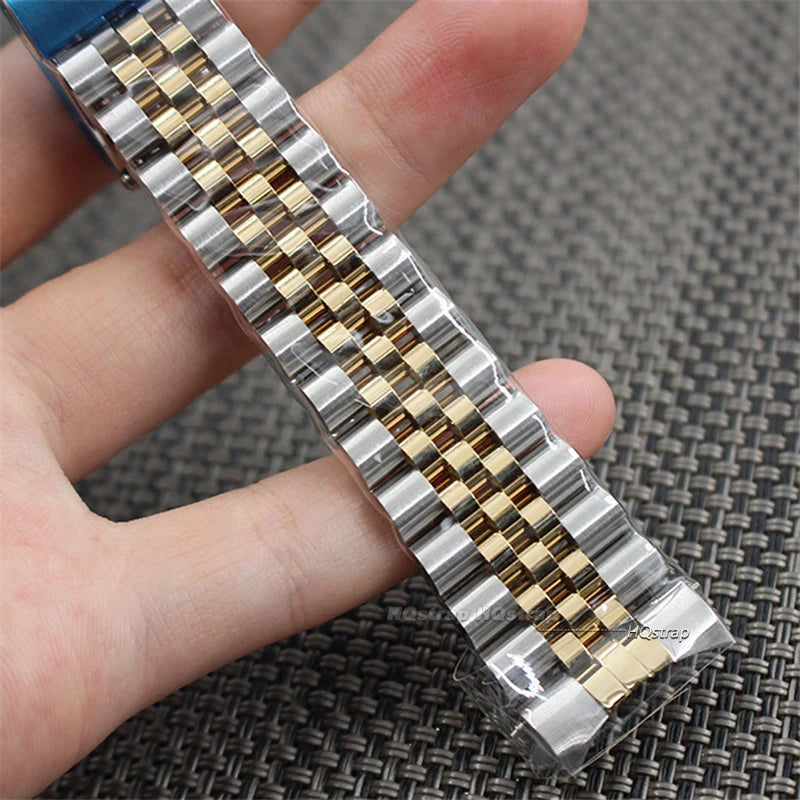 CowLost | product_id-stainless-steel-curved-end-strap-for-rolex-datejust-13-22mm-solid-metal-bracelet-accessory |9
