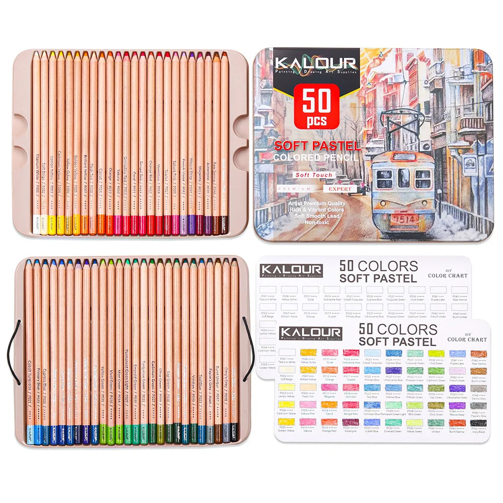 CowLost | soft-pastels-product_id-kalour-50-piece-professional-soft-pastel-colored-pencils-skin-tones-art-supplies |2