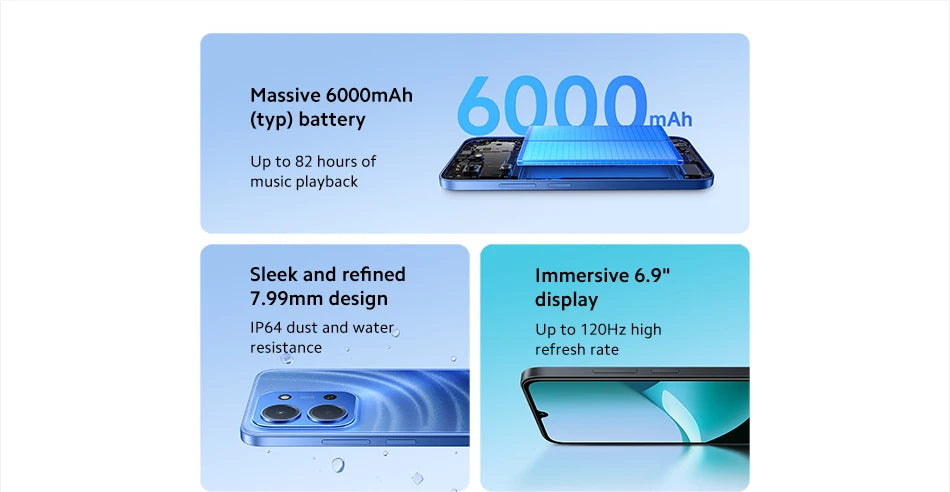 CowLost | redmi-15c-global-version-xiaomi-smartphone-mediatek-helio-g81-ultra-50mp-main-camera-120hz-6-9-dot-drop-display-33w-charging |7