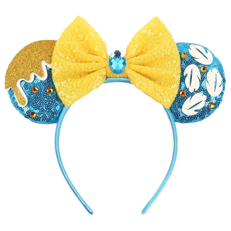 CowLost | cartoon-lilo-stitch-head-band-girls-sequins-bow-hairband |27