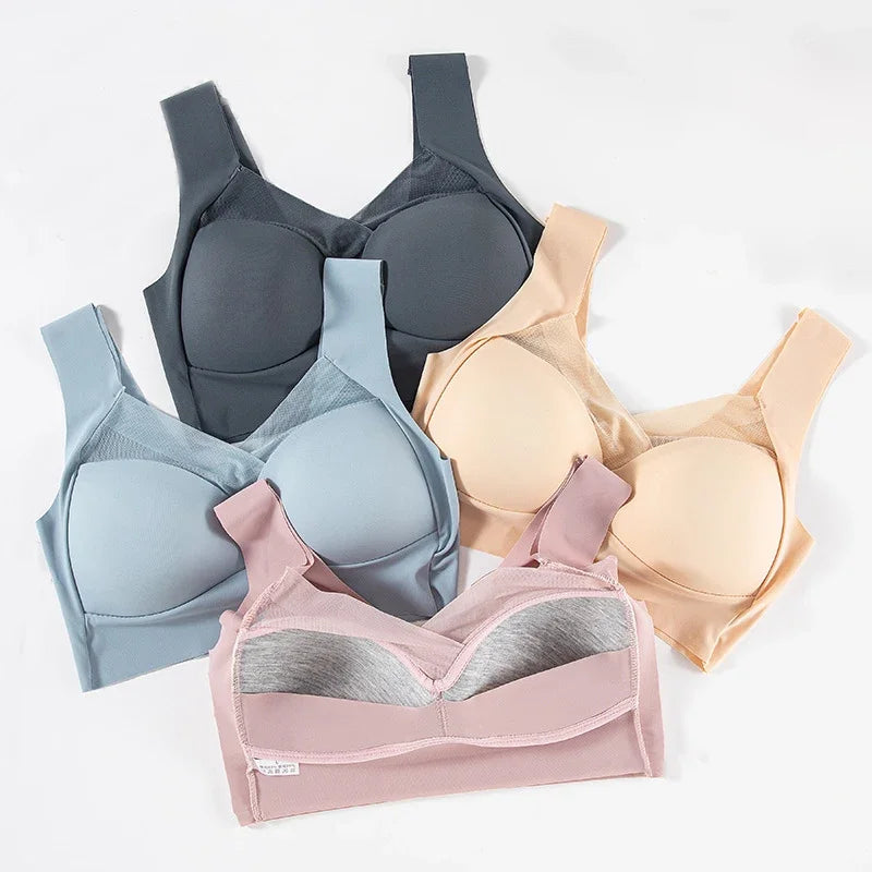 CowLost | product_id-fallsweet-5pcs-seamless-lace-wire-free-push-up-plus-size-bra-set-for-women |2
