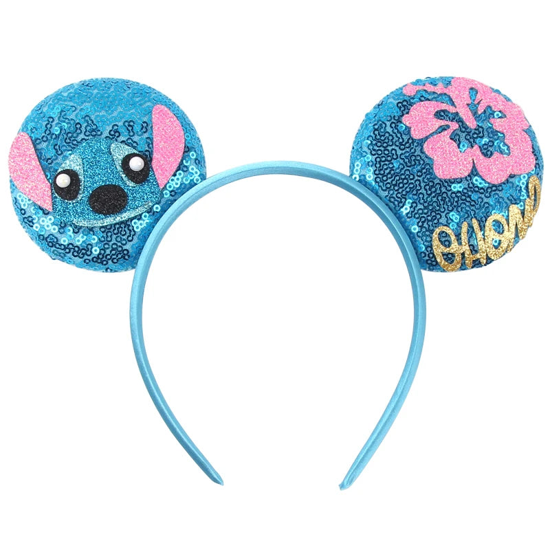 CowLost | cartoon-lilo-stitch-head-band-girls-sequins-bow-hairband |71