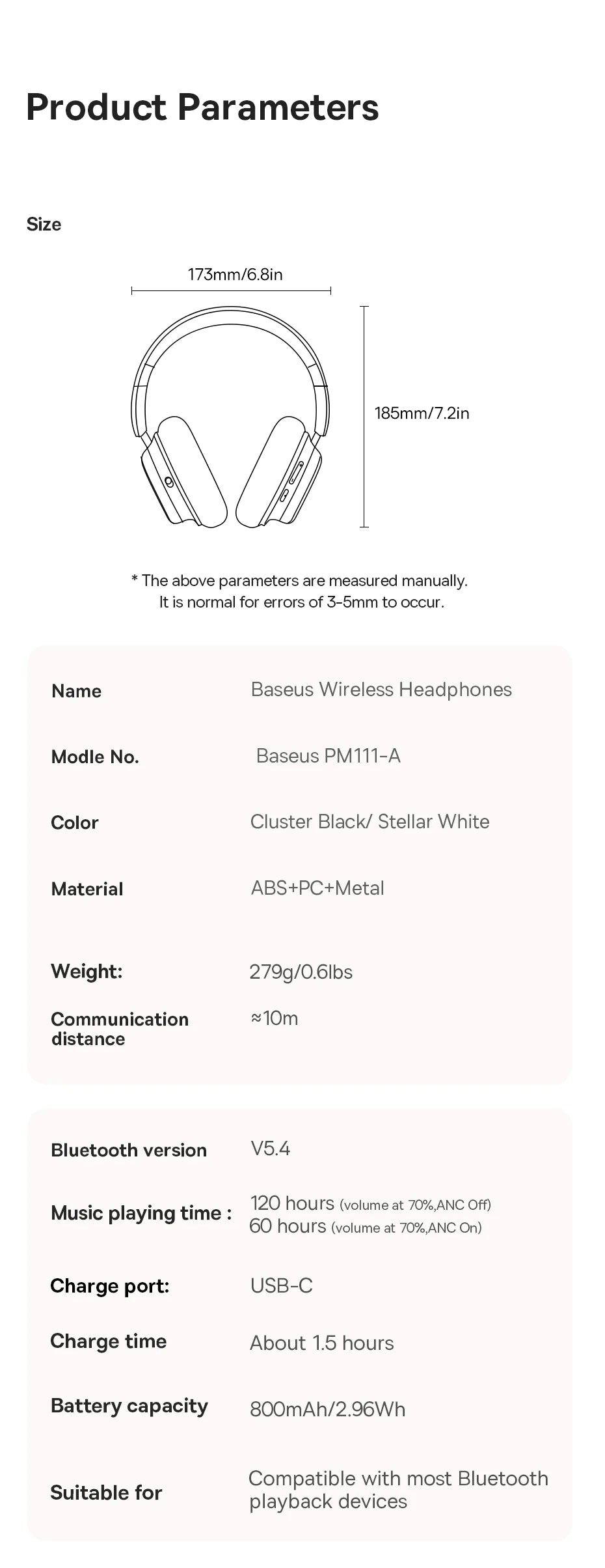 CowLost | baseus-bowie-h1s-wireless-headphones-bluetooth-5-4-noise-canceling-46db |22