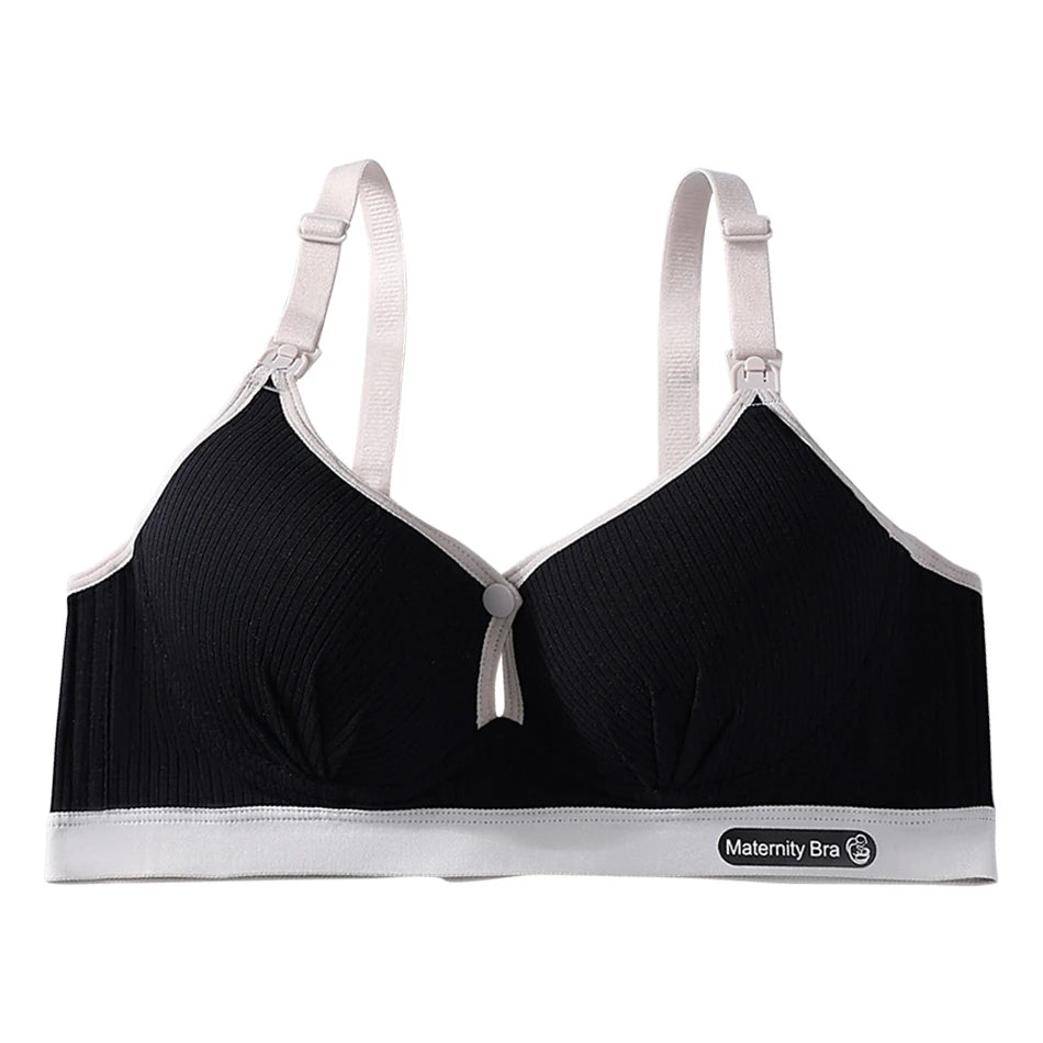 CowLost | product_id-wood-pencil-maternity-nursing-bra-front-open-wire-free-soft-comfort-bralette |18