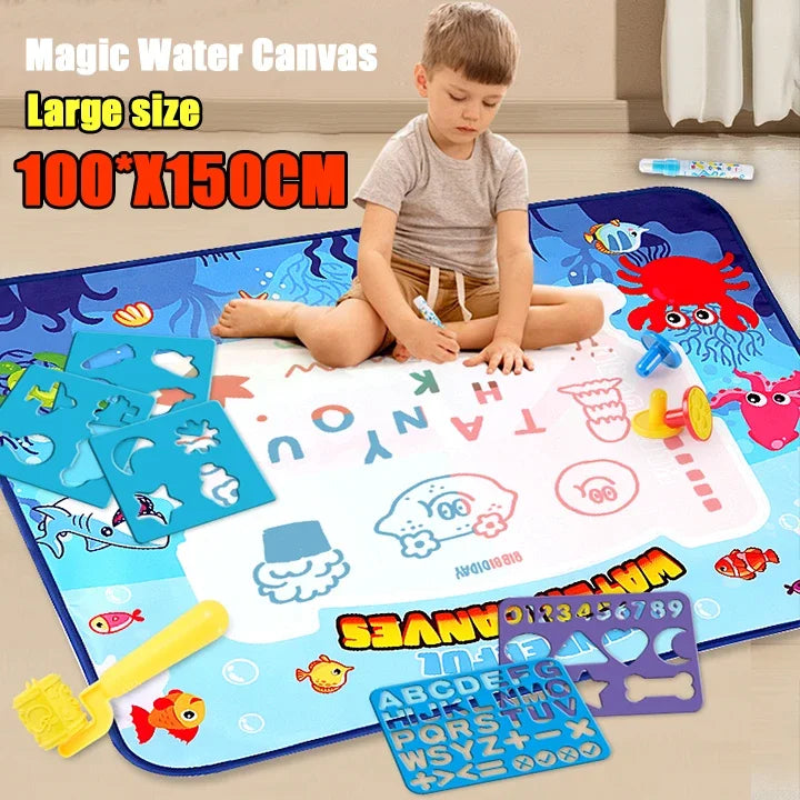 CowLost | product_id-150x100cm-magic-water-canvas-reusable-drawing-board-kids-toy-gift |2