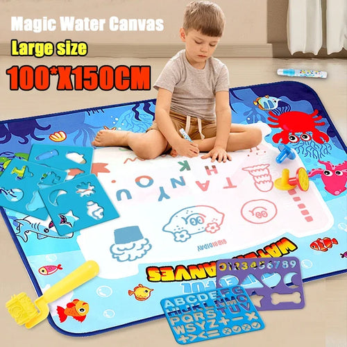 CowLost | product_id-150x100cm-magic-water-canvas-reusable-drawing-board-kids-toy-gift |2