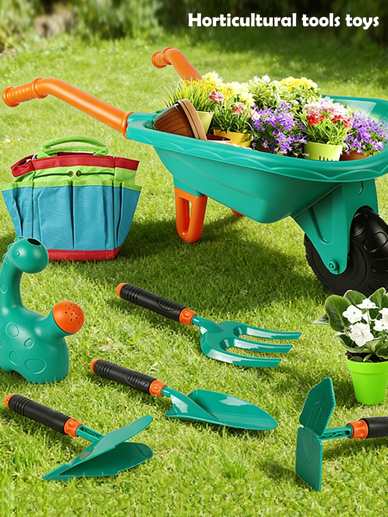 CowLost | product_id-kids-gardening-tool-set-with-cart-apron-gloves-outdoor-garden-toys-for-boys-and-girls |7