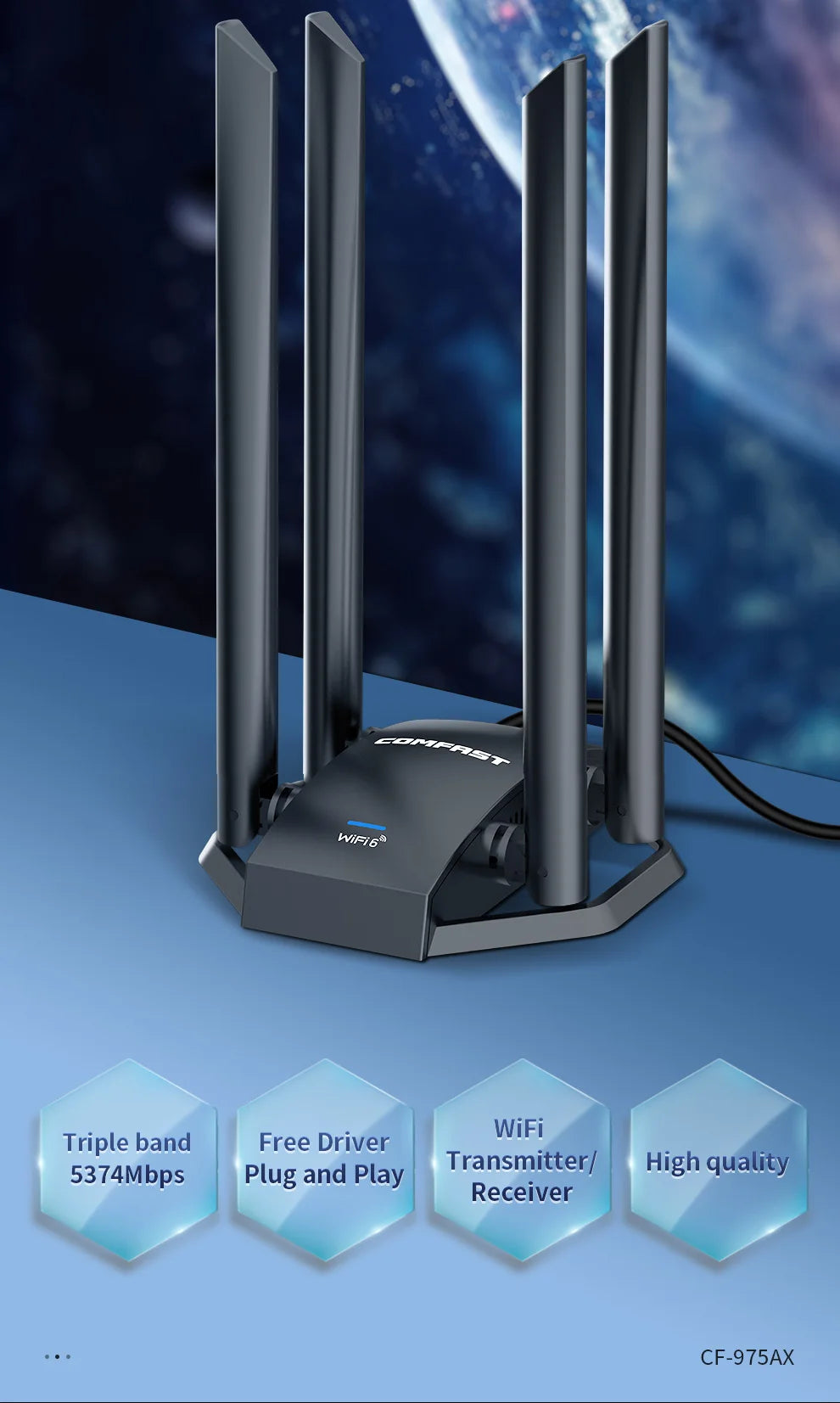 CowLost | comfast-usb-wifi-6-adapter-2-4g-5g-6g-5374mbps-usb3-0-wireless-adaptador |19