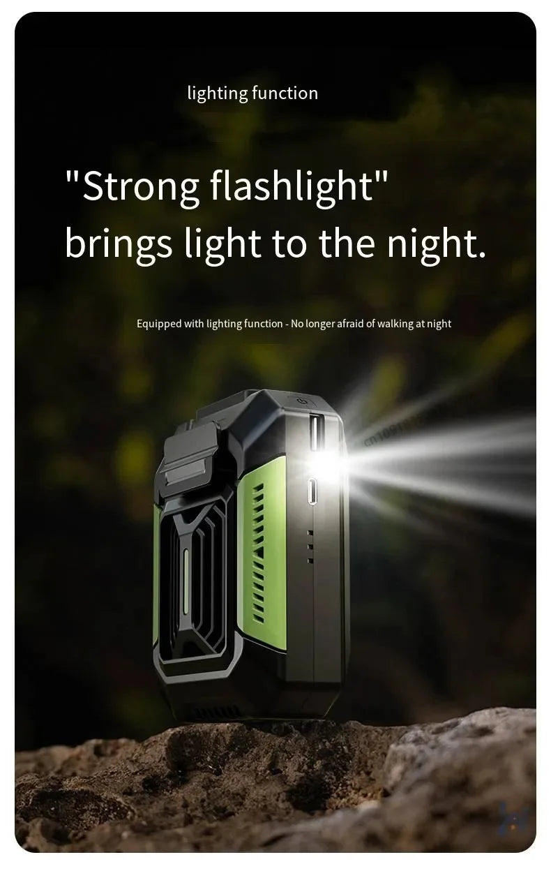 CowLost | product_id-homfish-portable-wearable-neck-fan-with-belt-clip-power-bank-flashlight-for-outdoor-use |24