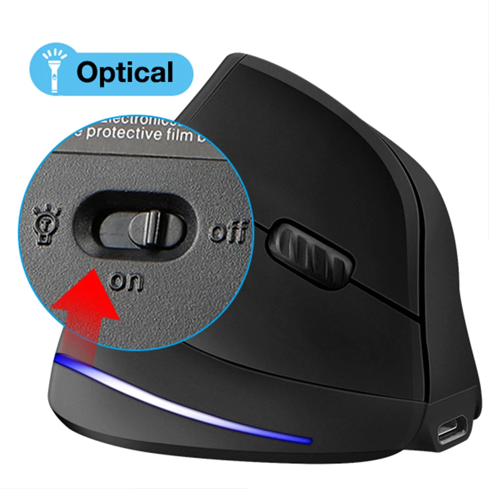 CowLost | lefon-wireless-vertical-mouse-rechargeable-ergonomic-mouse-rgb-optical-usb-game-mice-for-windows-mac-2400-dpi-2-4g-for-pubg-lol |13