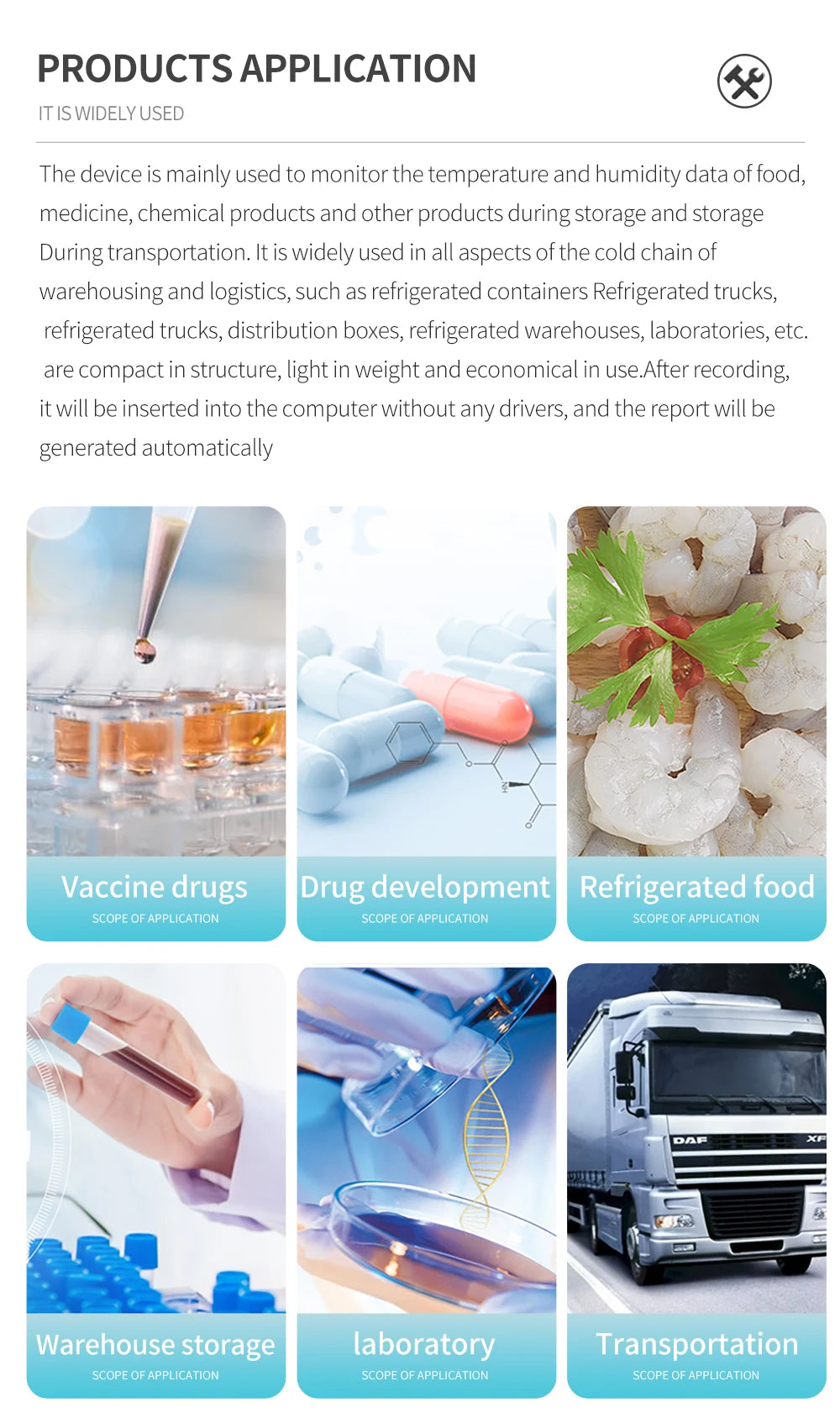 10PCS USB TempU05 Temperature Logger 60/90 Days Disposable PDF Report Cold-Chain Monitor