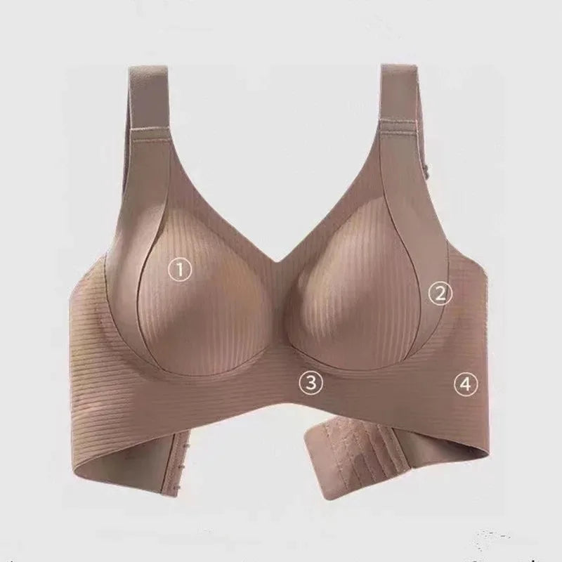 CowLost | thin-breasts-with-thin-breasts-small-breasts-underwear-womens-marks-no-wire-lifting-anti-sagging-sports-bra-large-size |1