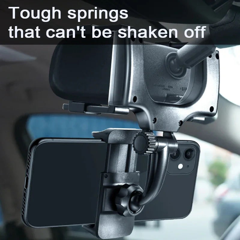 CowLost | mobile-phone-car-mounts-product_id-rearview-mirror-phone-holder-car-mount-stable-rotating-smartphone-bracket |4