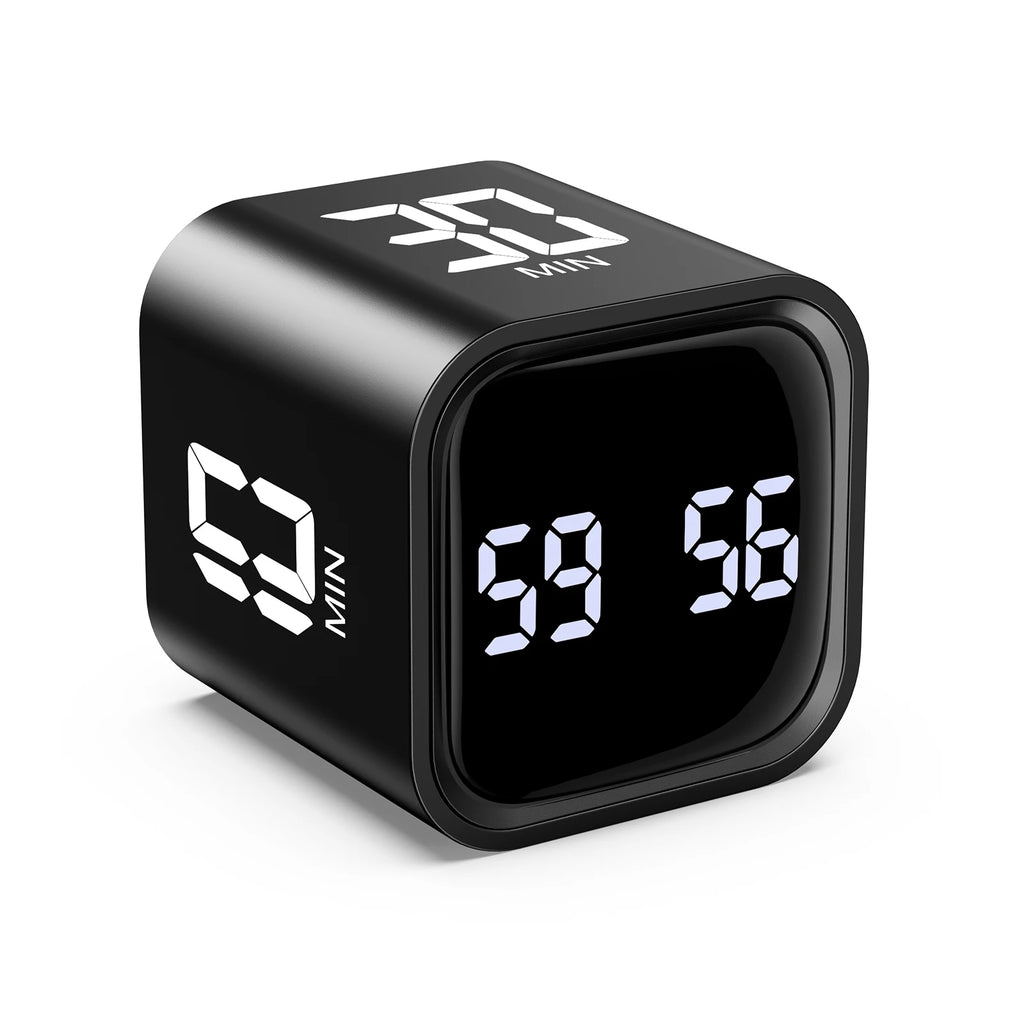 Cube Timer Custom Countdown Gravity Sensor for Tasks Work Study Kitchen