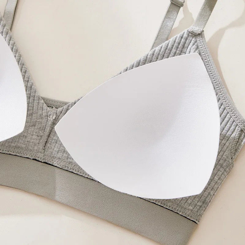CowLost | product_id-women-s-cotton-wire-free-push-up-tube-top-bra-with-adjustable-straps-solid-color |12