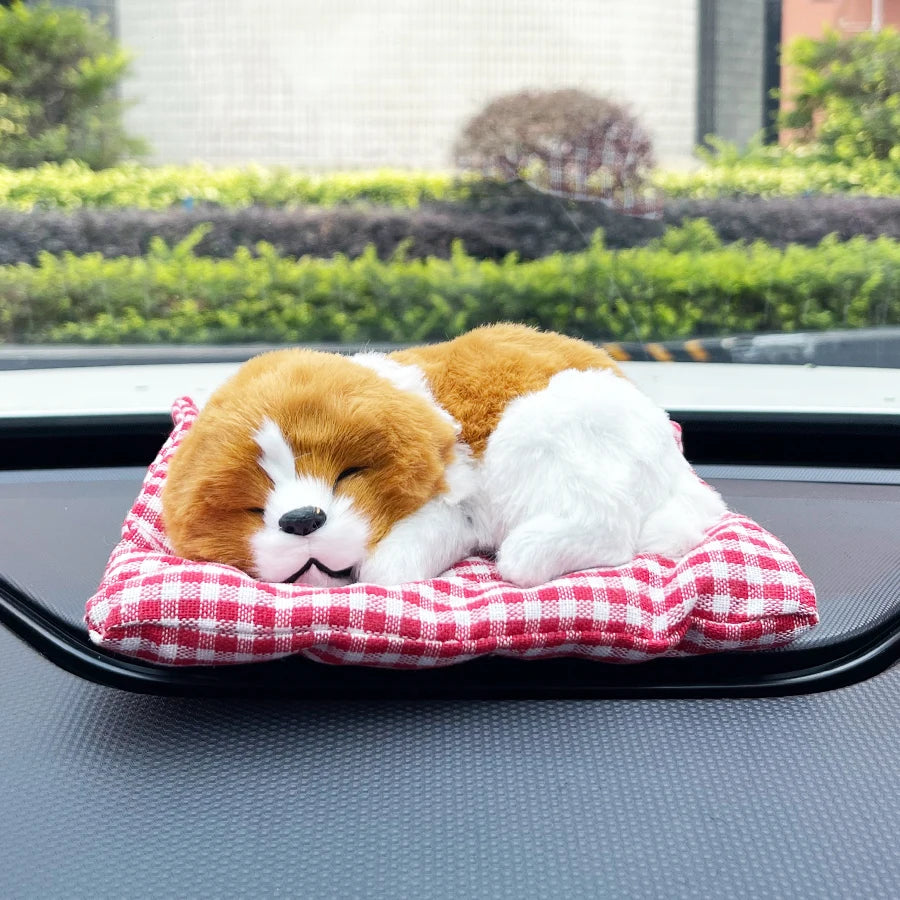 CowLost | product_id-fluffy-dog-plush-puppy-ornament-for-car-and-home-decoration |10