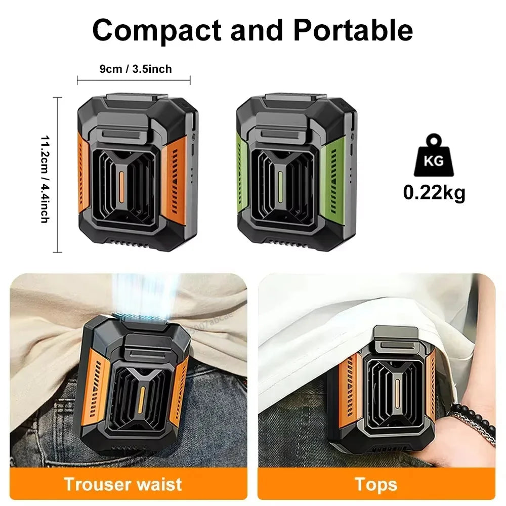 CowLost | product_id-homfish-portable-wearable-neck-fan-with-belt-clip-power-bank-flashlight-for-outdoor-use |5