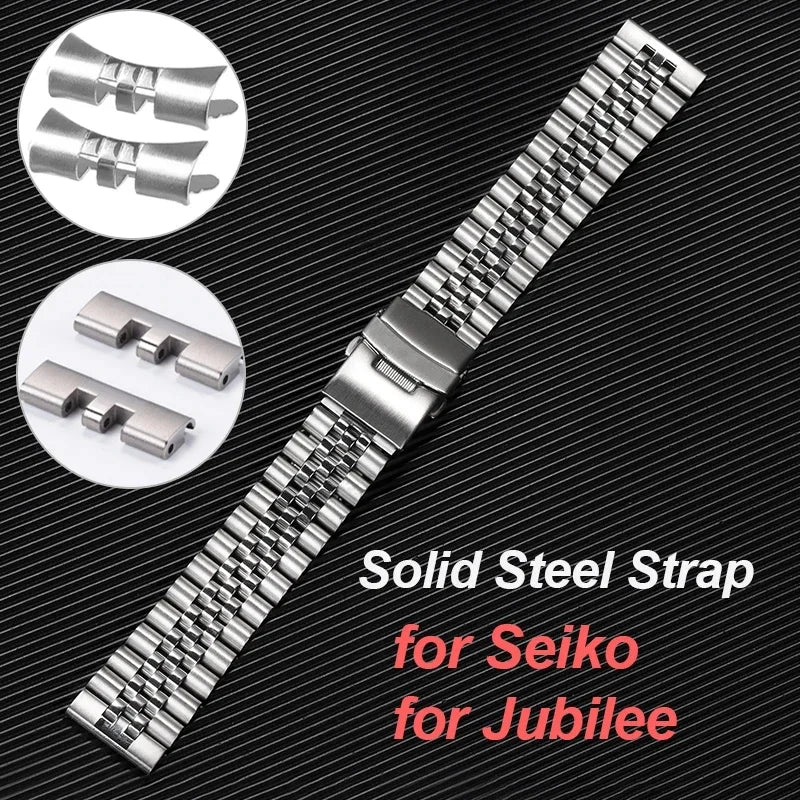 CowLost | bracelets-product_id-stainless-steel-quick-release-watchband-for-seiko-curved-straight-end-jubilee-18mm-20mm-22mm-strap-replacement |1