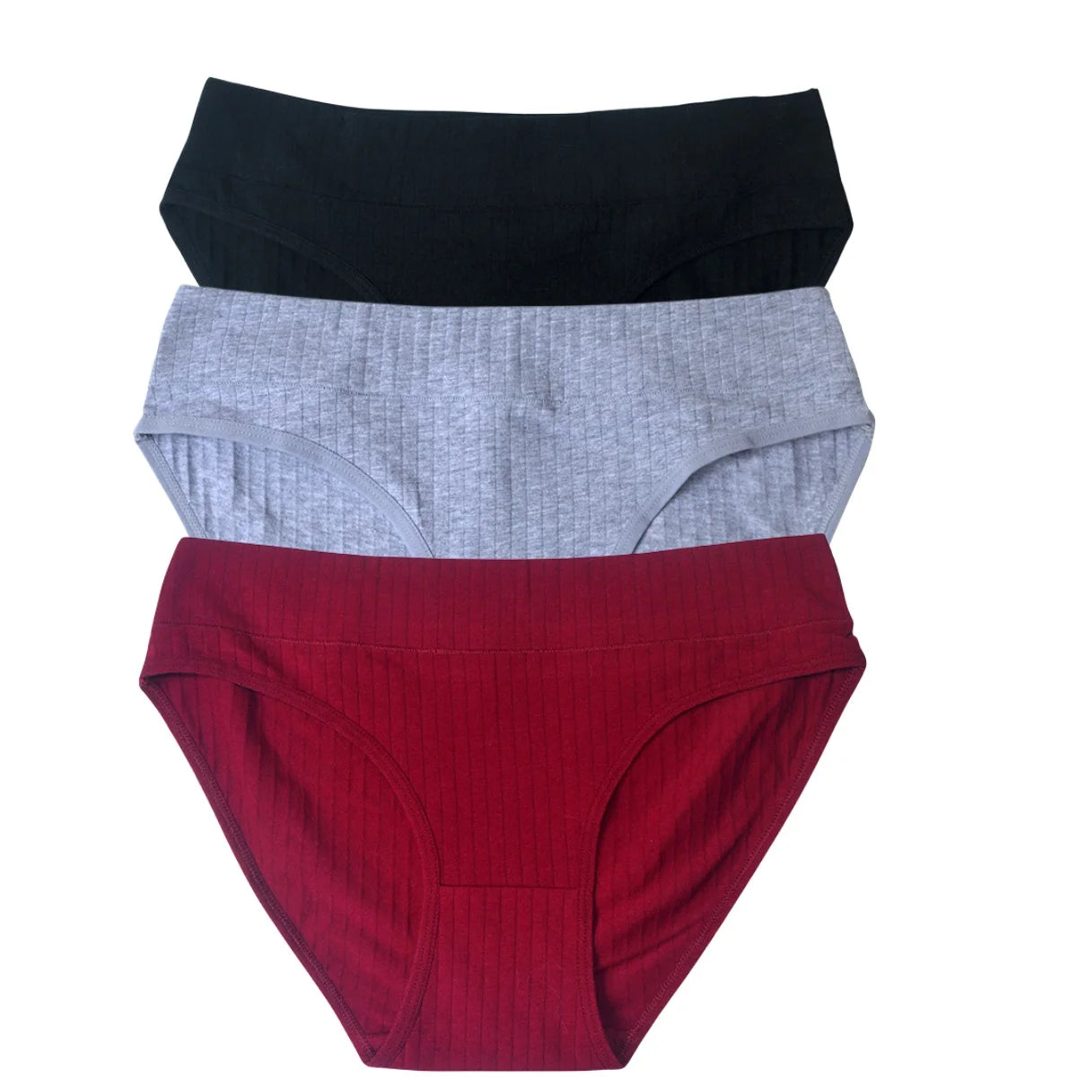 CowLost | product_id-3pcs-women-s-cotton-low-waist-solid-briefs-m-xl-breathable-comfortable-panties |28