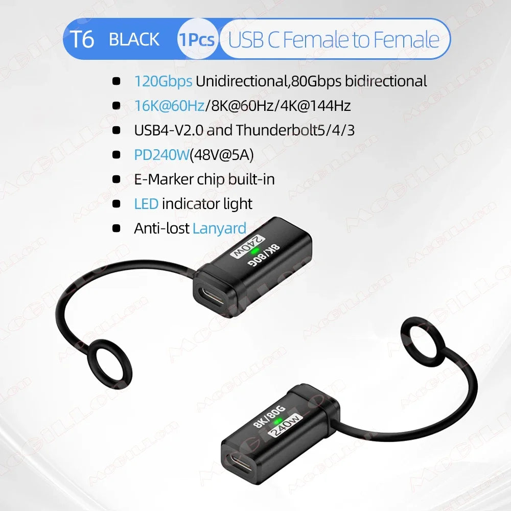 CowLost | product_id-usb4-2-0-pd-240w-5a-usb-c-to-usb-c-straight-angle-charger-adapter-120gbps-16k-60hz |42