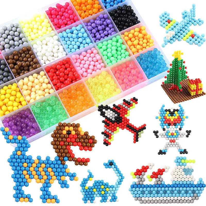 300pcs DIY Water Spray Beads 36 Colors Refill Crystal Puzzle Toy Set