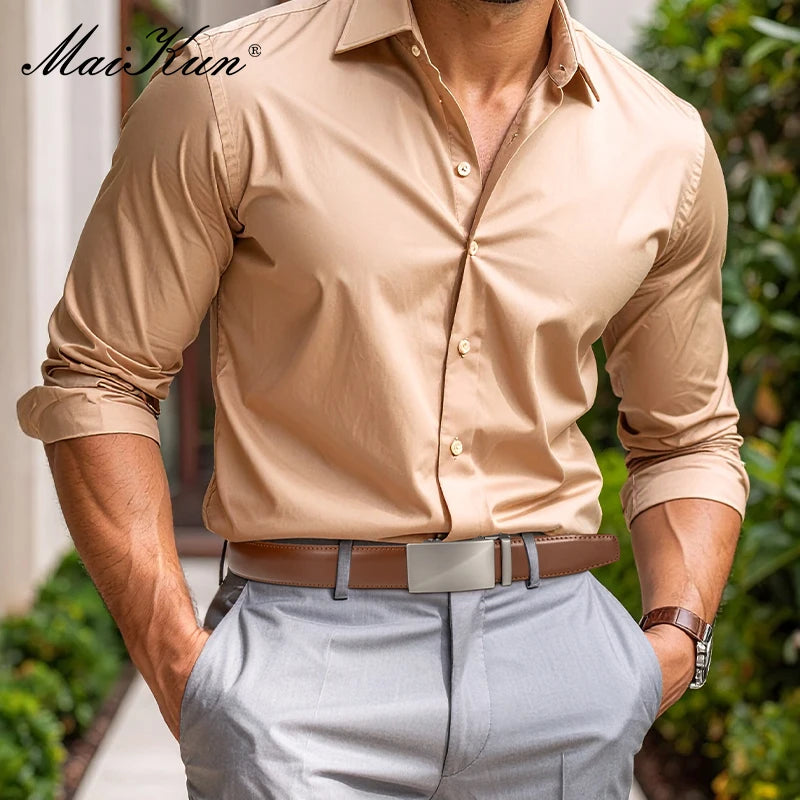 CowLost | maikun-brown-leather-ratchet-belts-for-men |2