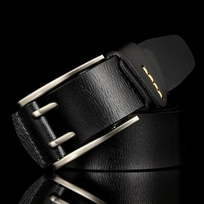 CowLost | 4cm-wide-vintage-style-pin-buckle-genuine-leather-belts-for-men |2