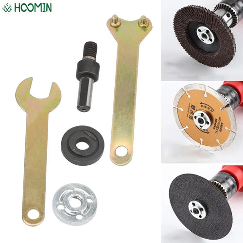 CowLost | product_id-10mm-drill-to-angle-grinder-handle-holder-adapter-for-cutting-disc-polishing-wheel-set |1