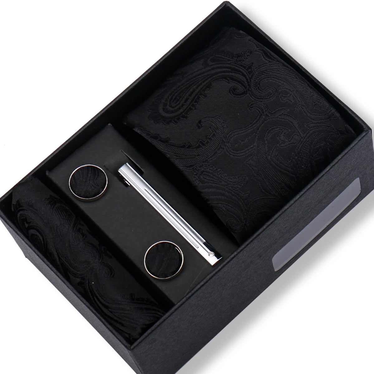 CowLost | tie-men-with-box-top-quality-business-ties-hanky-cufflink-set |77