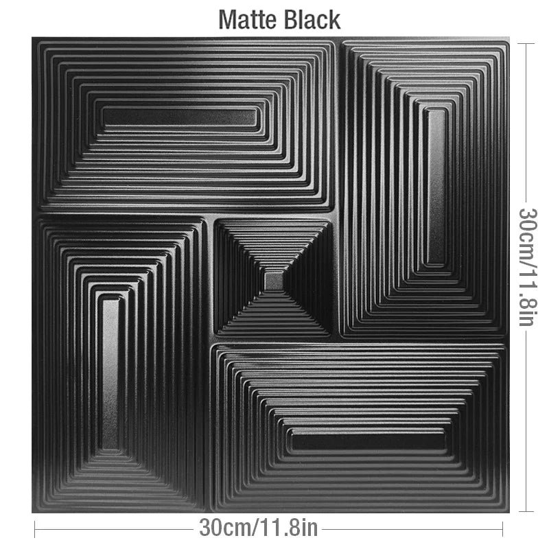 1 Pcs Super 3D Art Champagne Gold Wood grainWall Panel