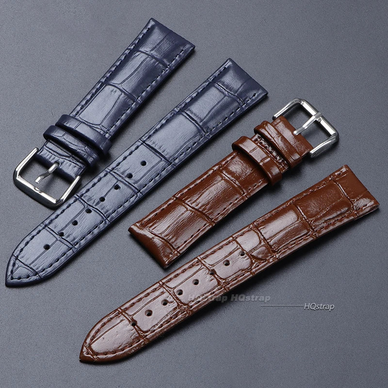 CowLost | product_id-genuine-leather-watch-strap-12-24mm-universal-with-silver-pin-buckle |12