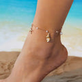 CowLost | elegant-daisy-flower-anklets-for-women-bohemian-blue-turkish-eyes-elephant-metal-chain-ankle-bracelet-summer-beach-foot-jewelry |21